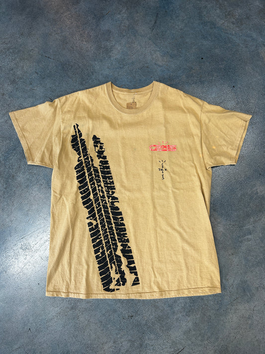 Travis Scott Cactus Jack Cross Circuit Racetrack Tee Tan (Z) OTF