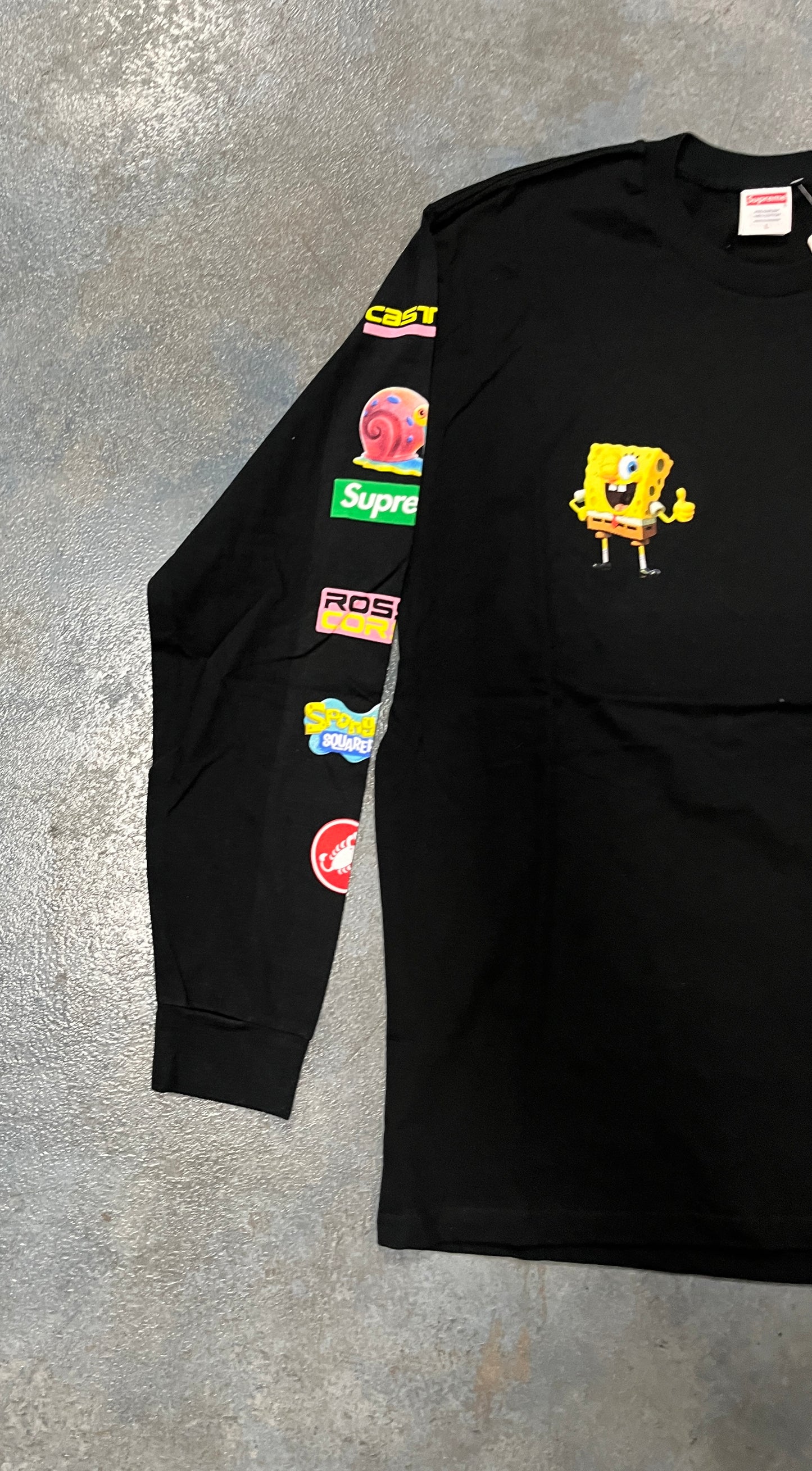 Supreme x Sponge Bob Castillo Black Tee OTF (YC)