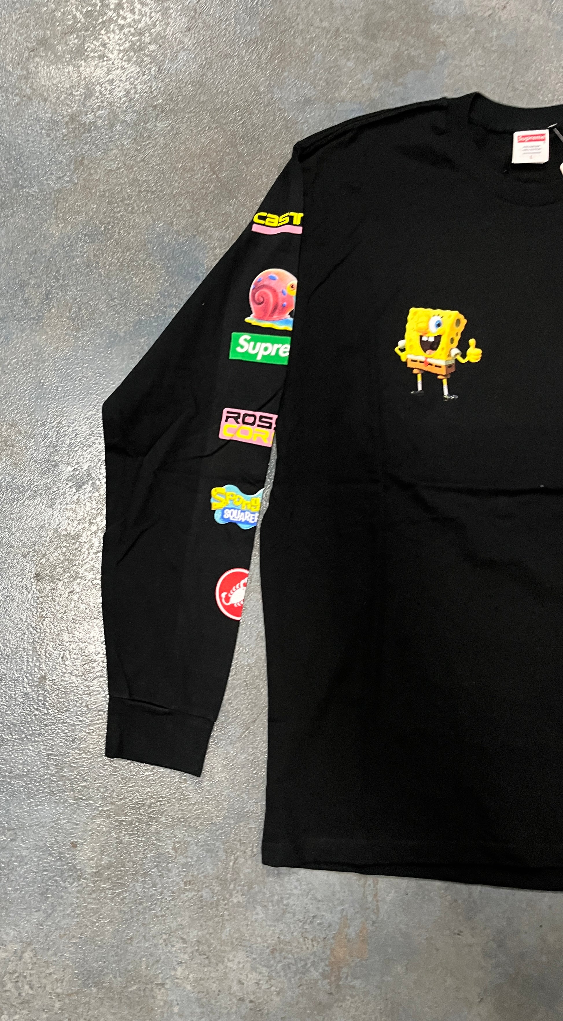 Supreme x Sponge Bob Castillo Black Tee OTF (YC)