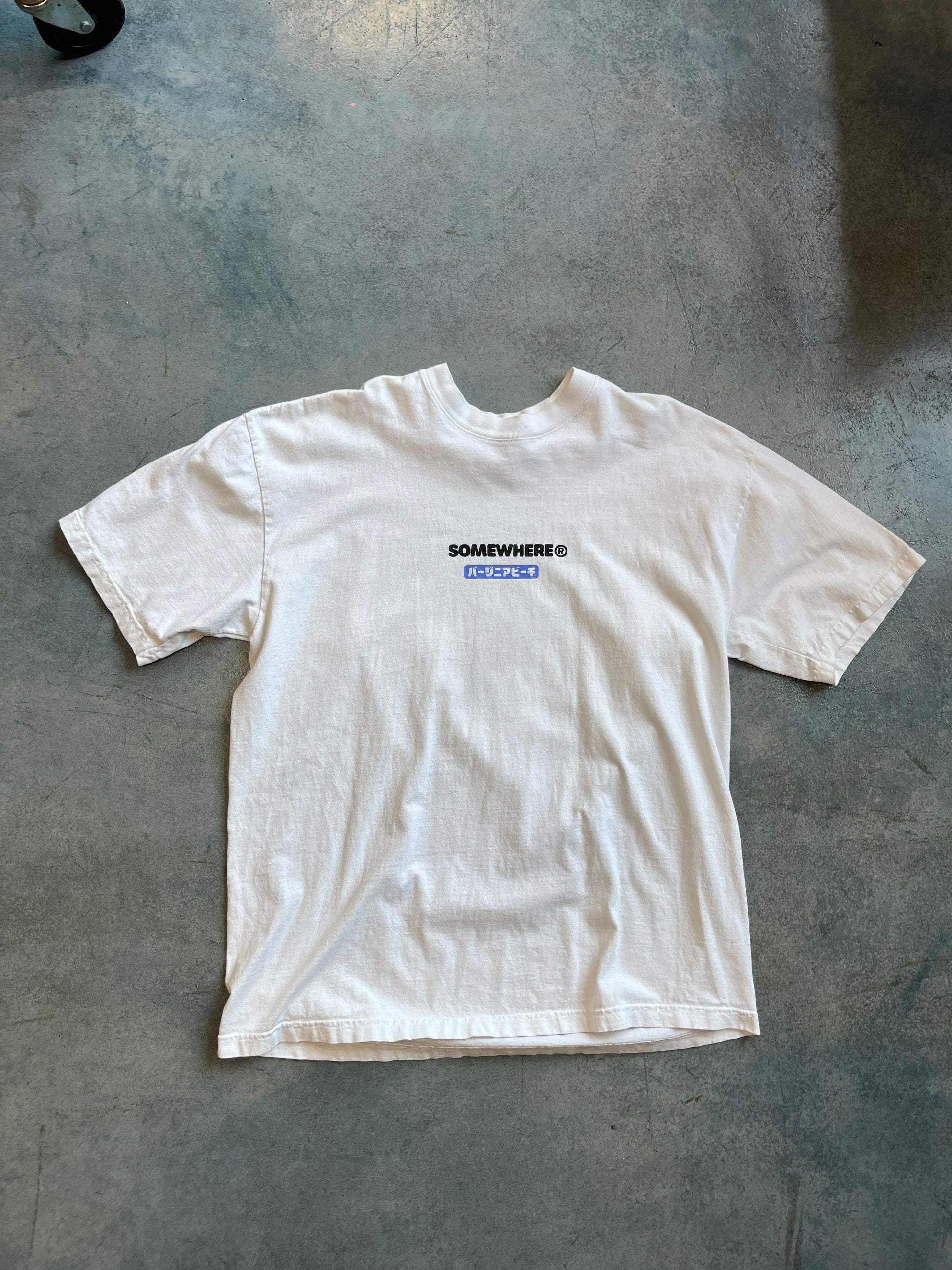 Somewhere White Tee OTF