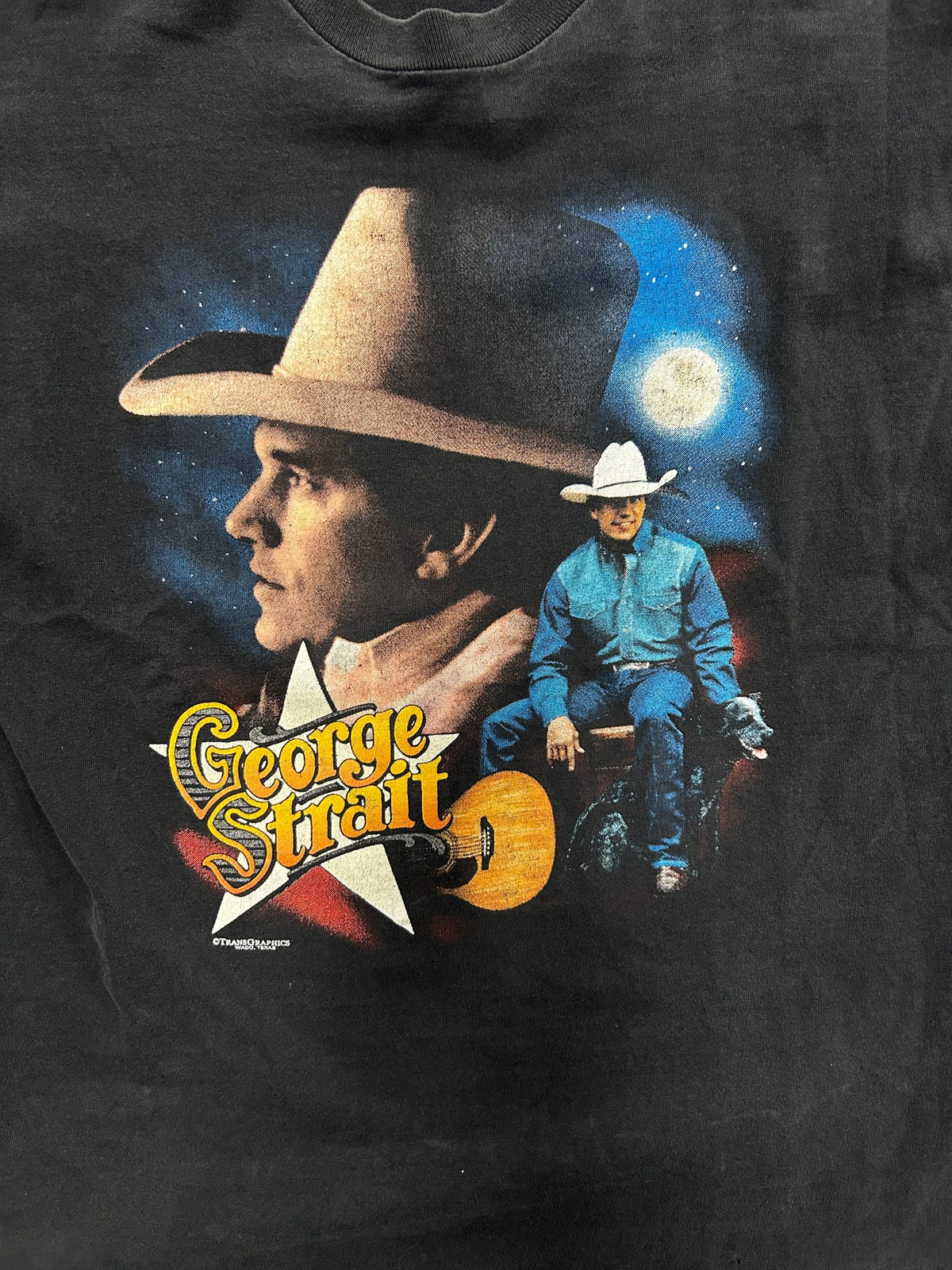 Vintage 1994 George Starits "Lead On Tour" Black Tee