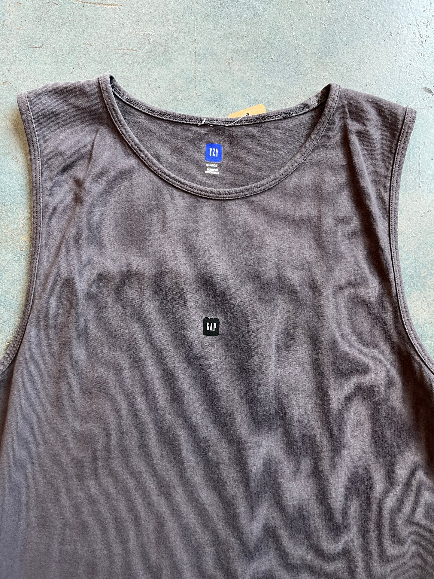 Gray YZY GAP Tank Top OTF