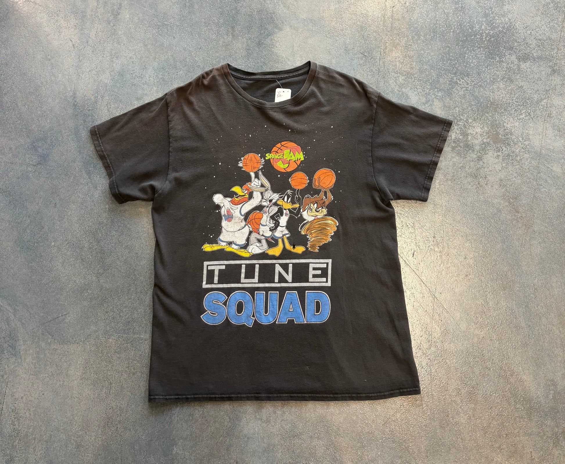 Looney Tunes Space Jam Tune Squad Tee Faded Black OTF