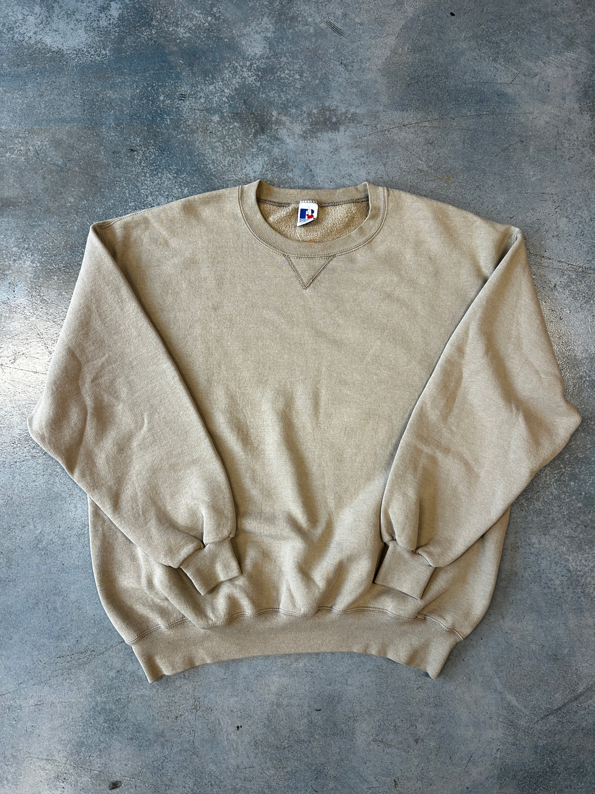 Vintage Russell Athletic Tan Crewneck
