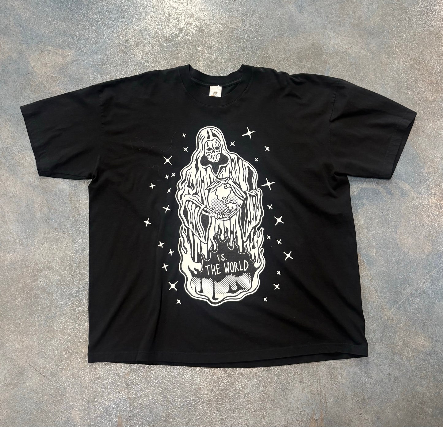 Warren Lotas "Vs. The World" Grim Reaper graphic t-shirt B16