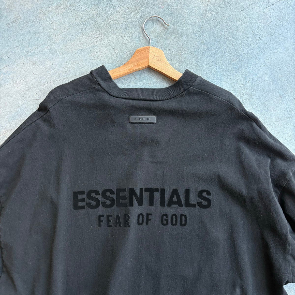 Black V-neck Essentials Tee
