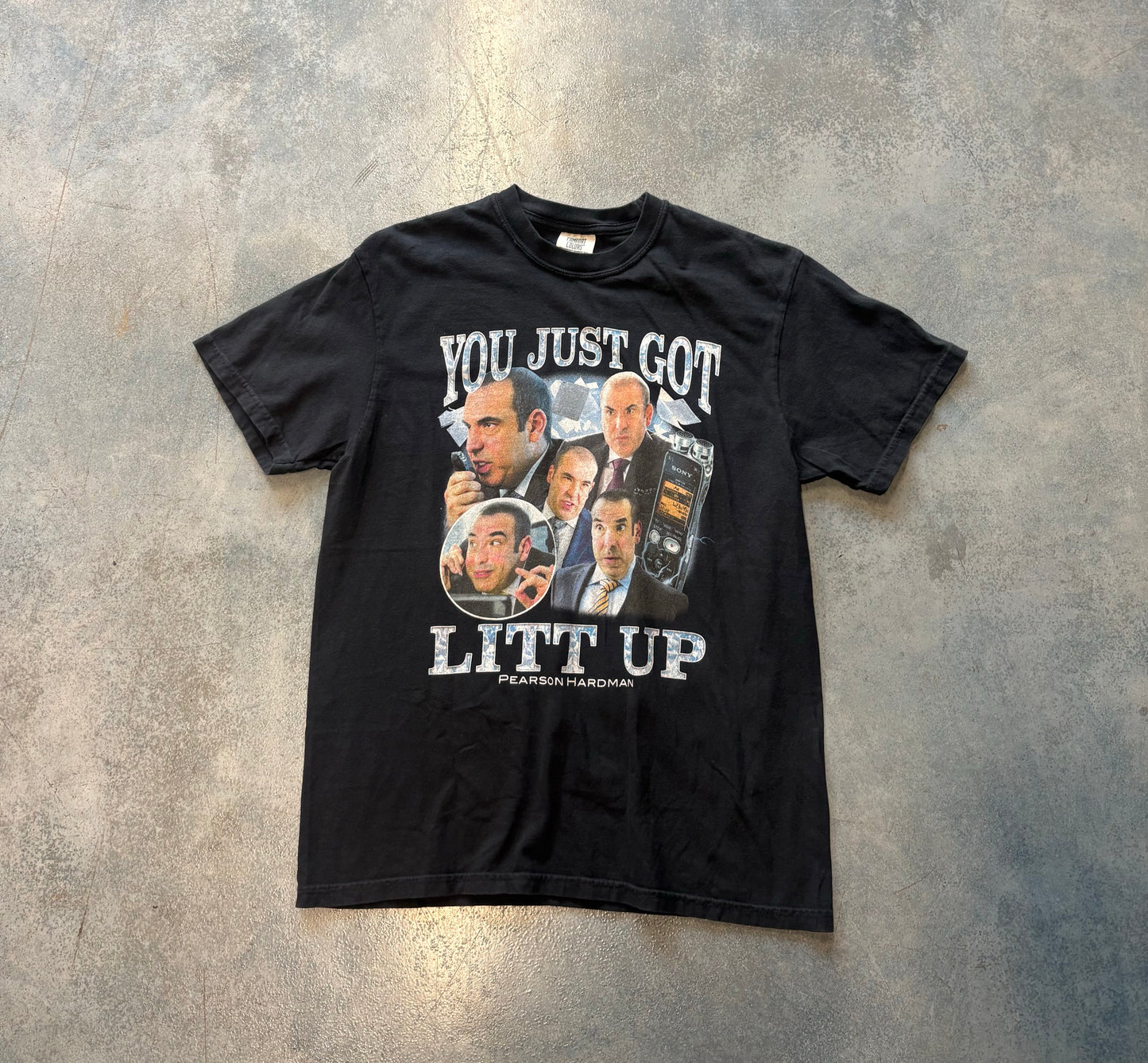 "You Just Got Litt Up" Black Tee OTF