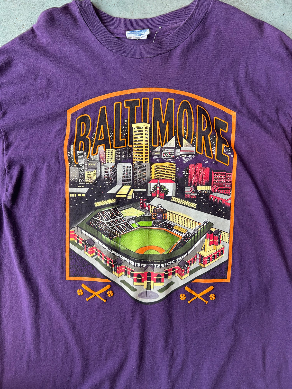 Vintage Baltimore Orioles Stadium Tee Purple OTF