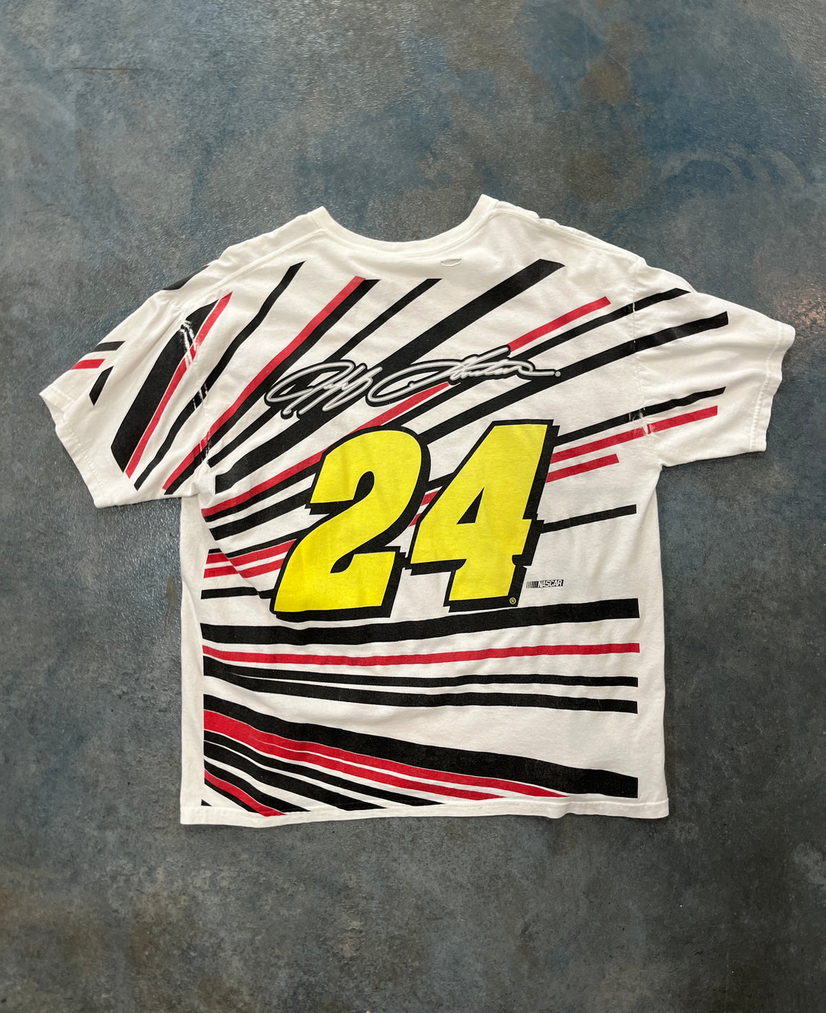 Vintage Jeff Gordon ‘Drive To End Hunger’ AOP NASCAR Graphic T-Shirt OTF