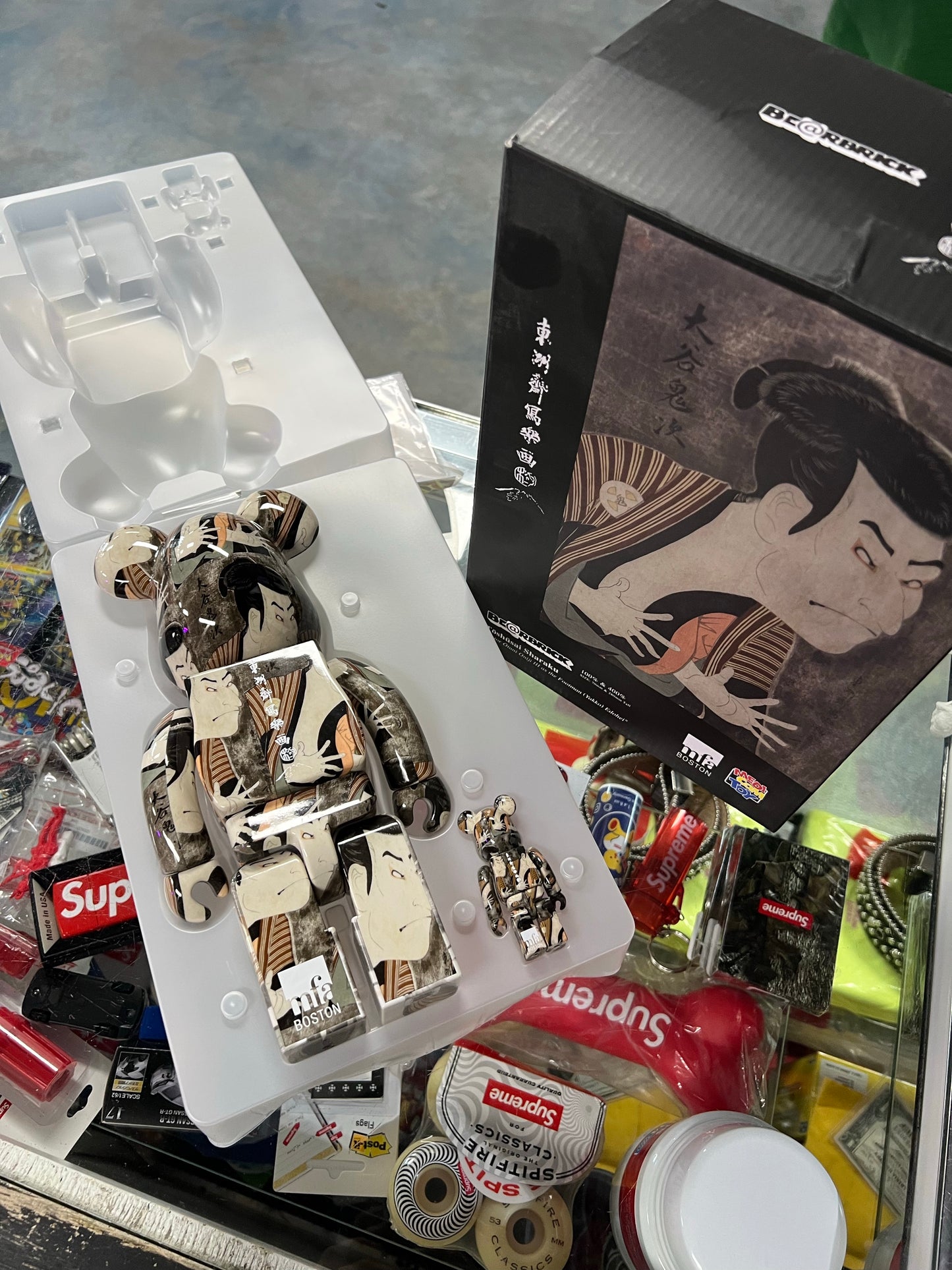 Bearbrick Sharaku Toshusai (Otani Oniji III as Yakko Edobei) 100% & 400% Set