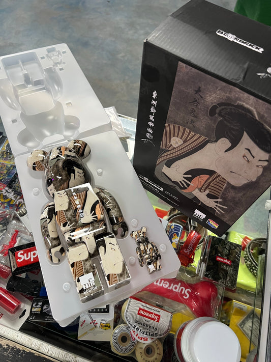 Bearbrick Sharaku Toshusai (Otani Oniji III as Yakko Edobei) 100% & 400% Set