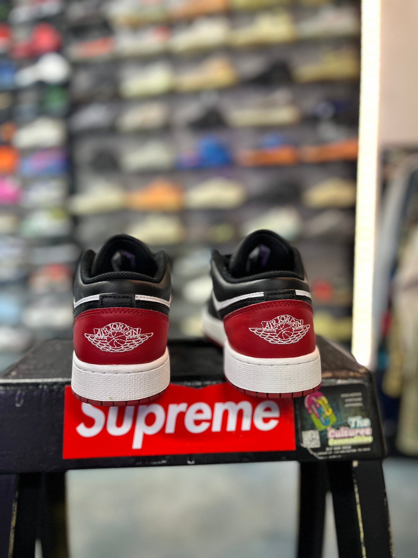 Jordan 1 Low Bred Toe 2.0 (GS) (YC)