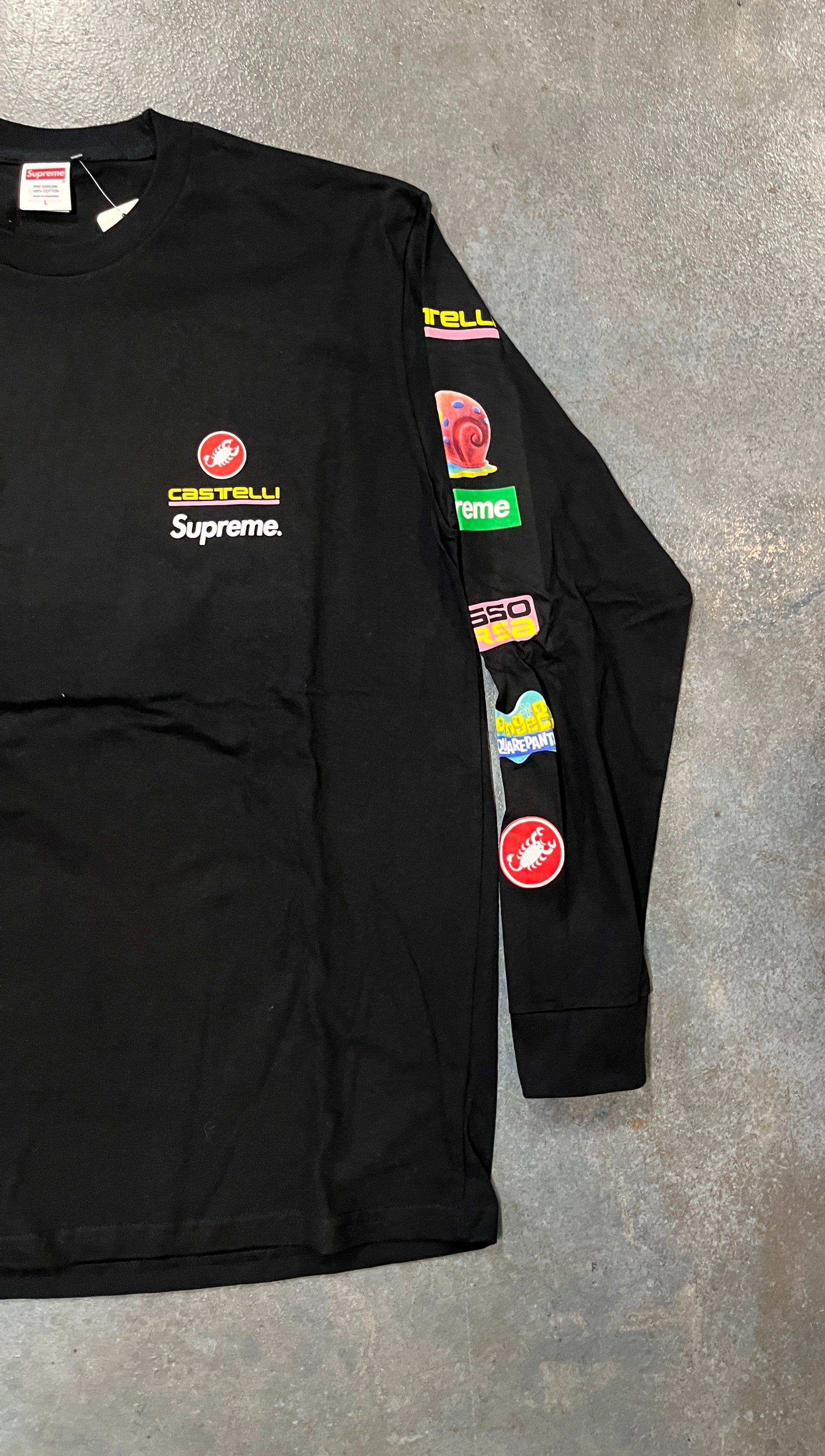 Supreme x Sponge Bob Castillo Black Tee OTF (YC)