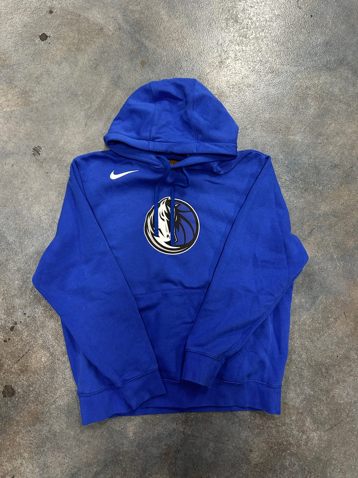 Nike Dallas Mavericks Club Fleece Pullover Hoodie Blue