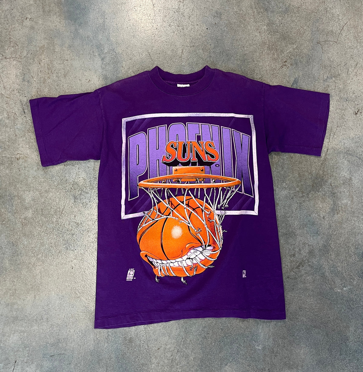Vintage Phoenix Suns BasketBall Purple Tee
