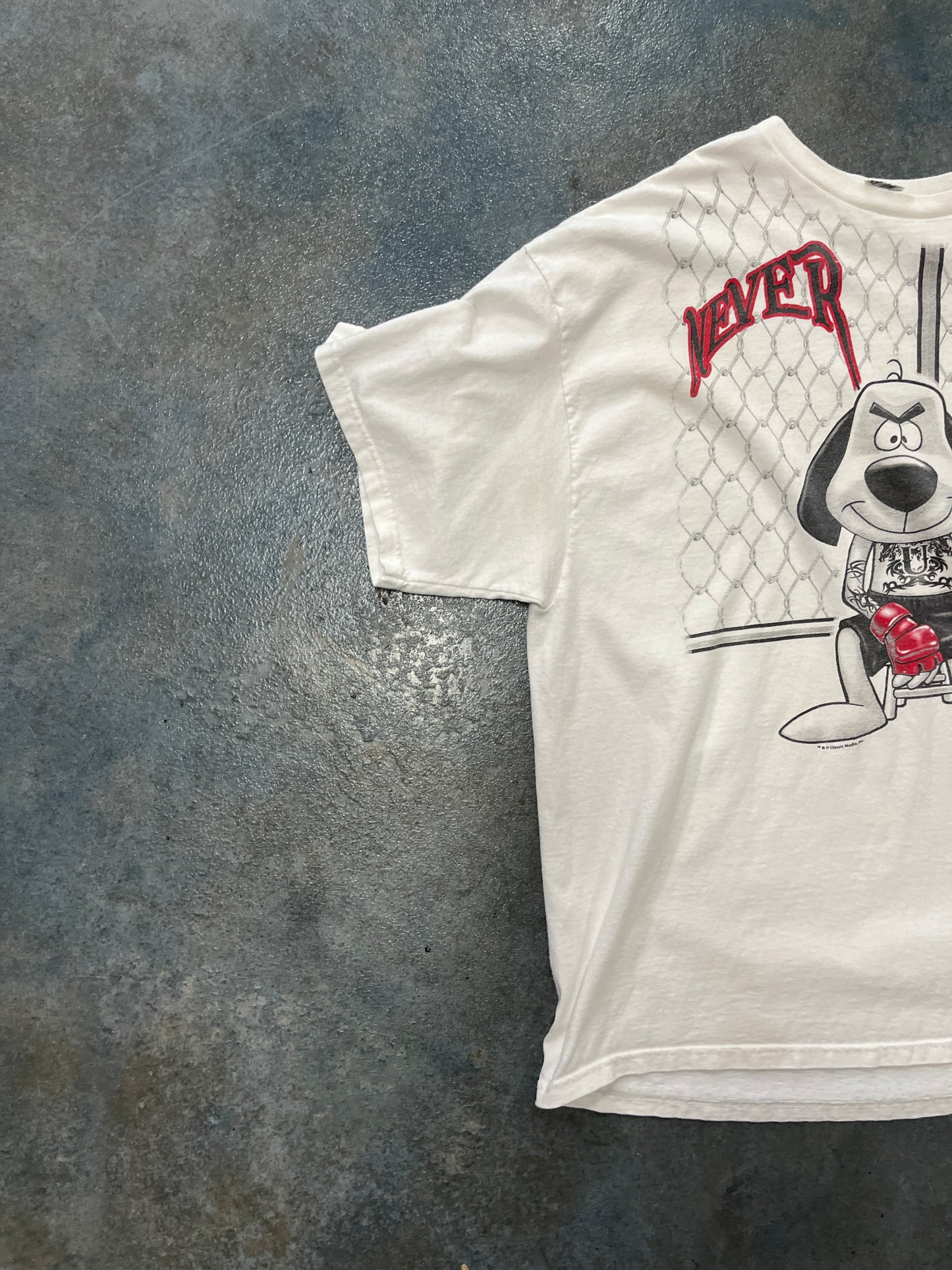 VTG Underdog MMA Series Never Feat T-Shirt Solid White OTF
