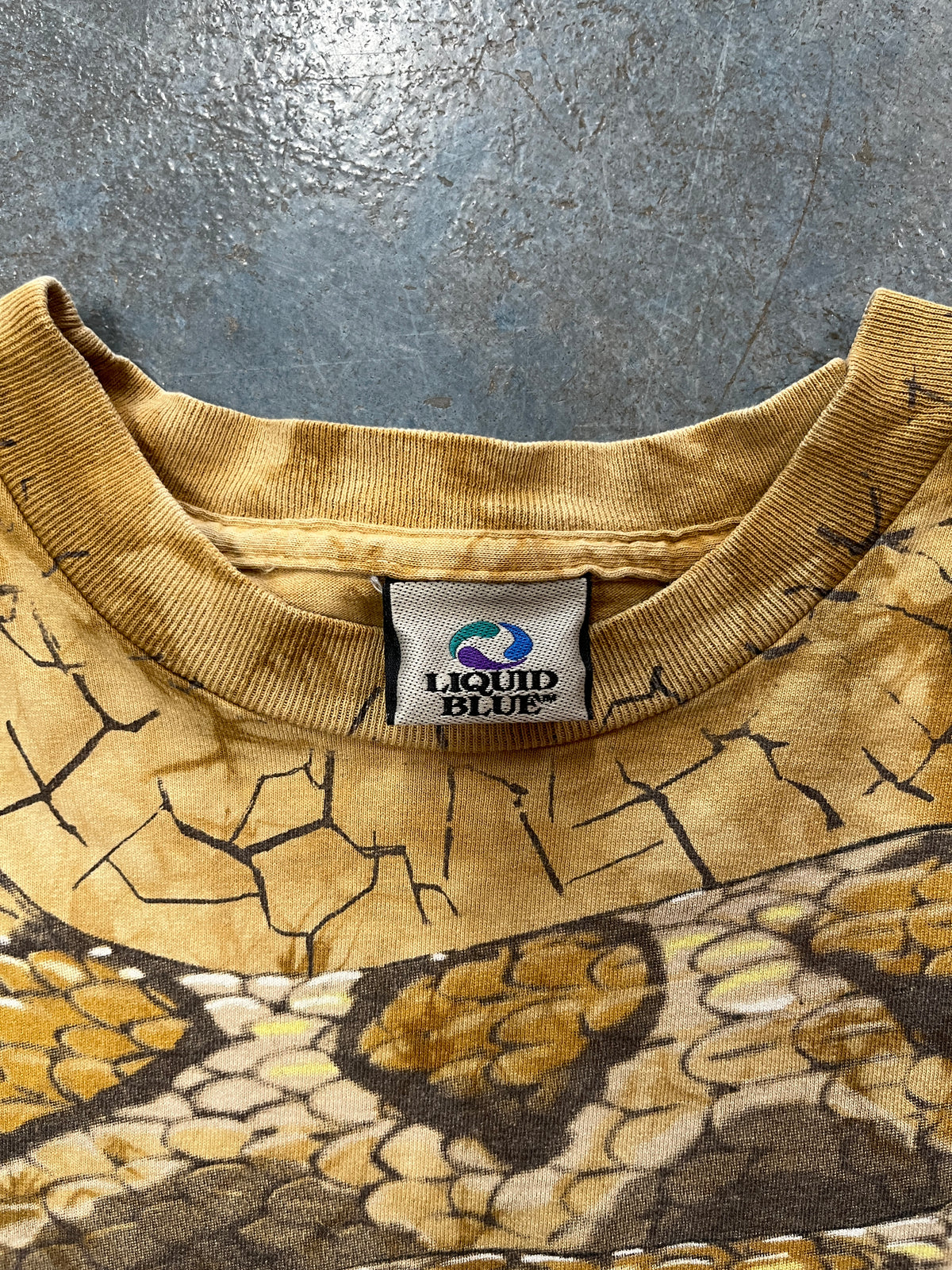 Vintage Liquid Blue Snake Full Print