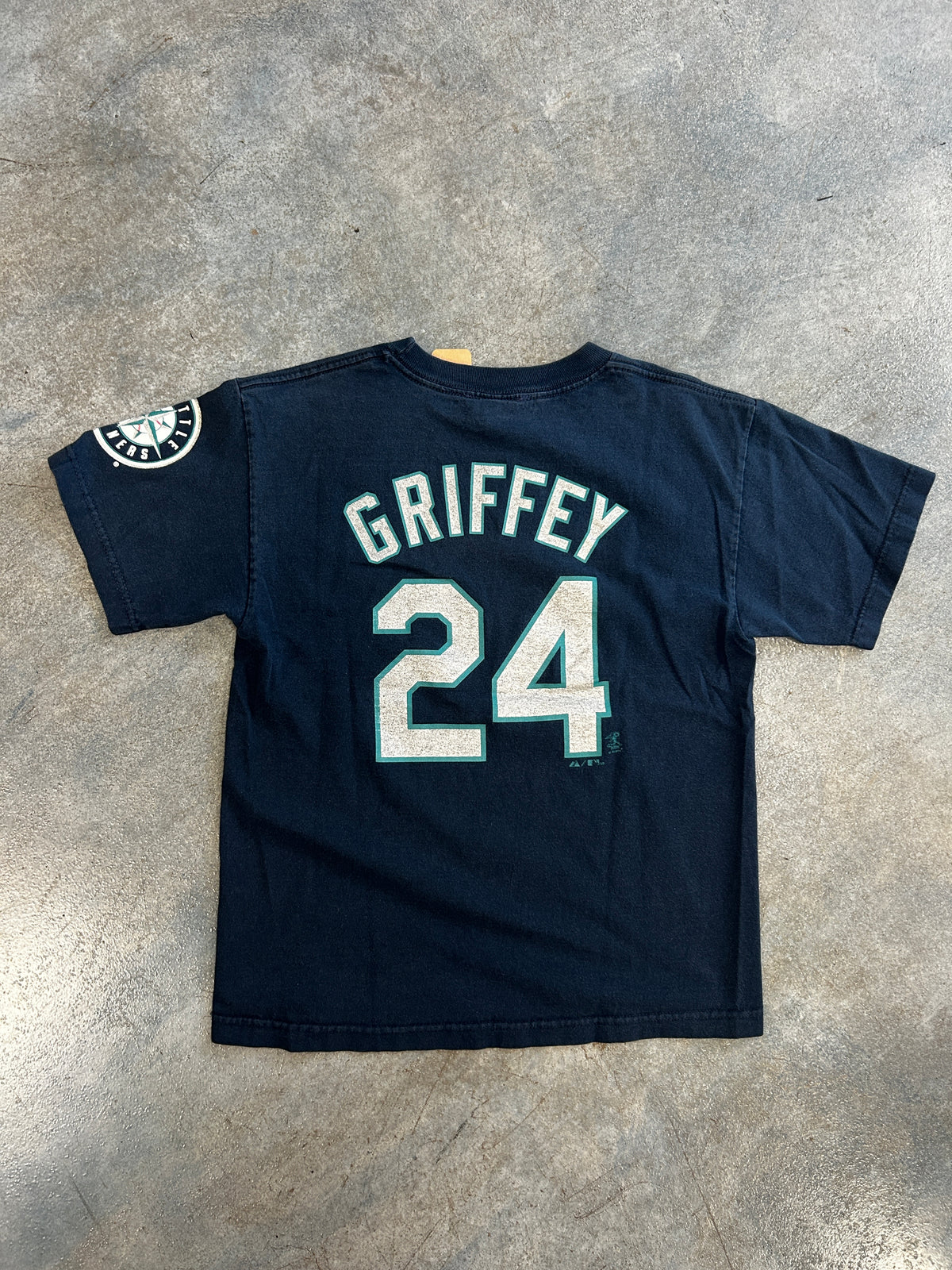Vintage Seattle Mariners Griffey 24 Navy Tee