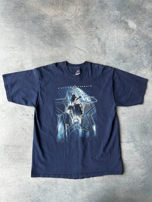 Vintage DALLAS COWBOYS "LASSO COWBOY" Navy Tee