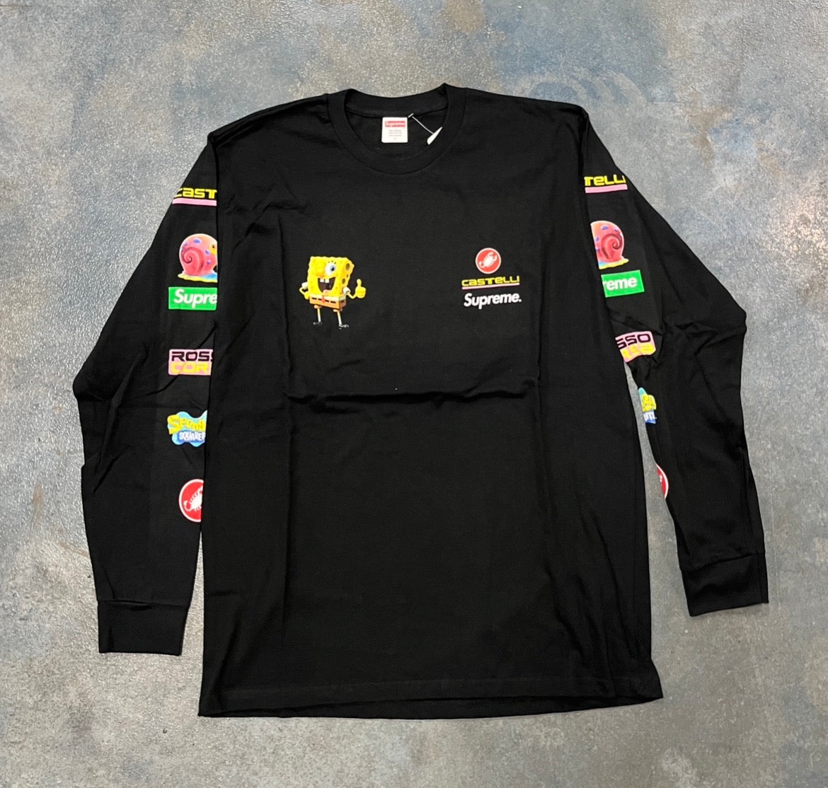 Supreme x Sponge Bob Castillo Black Tee OTF (YC)