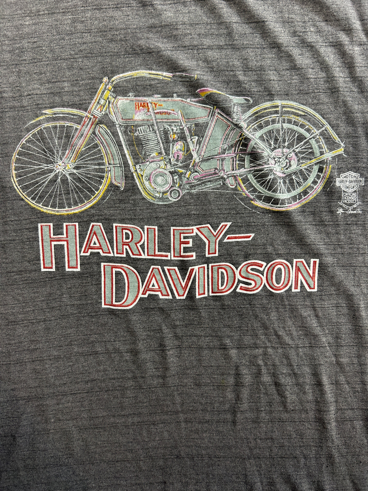 Vintage Harley Davidson Sarnia Ontario Canada Gray Tee