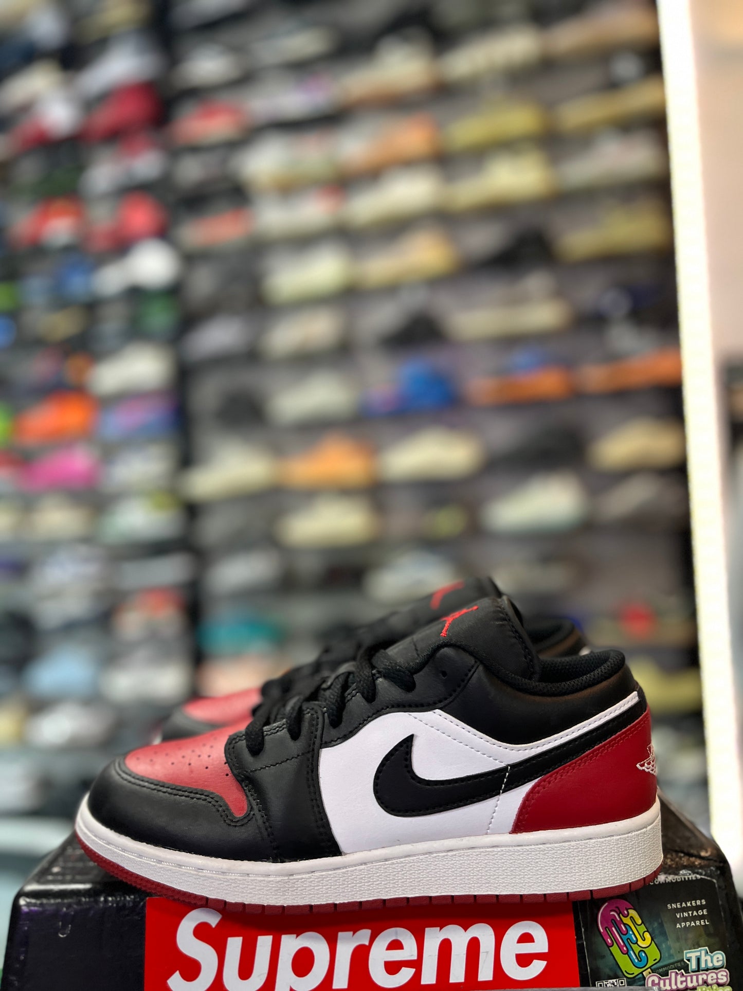 Jordan 1 Low Bred Toe 2.0 (GS) (YC)