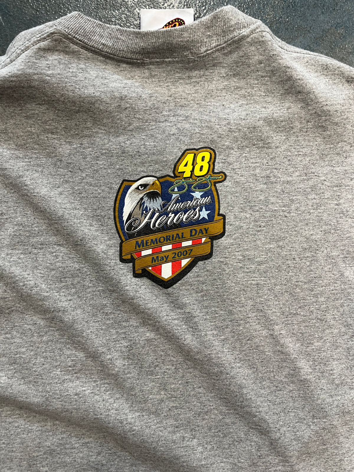 Vintage Jimmie Johnson #48 Gray Tee