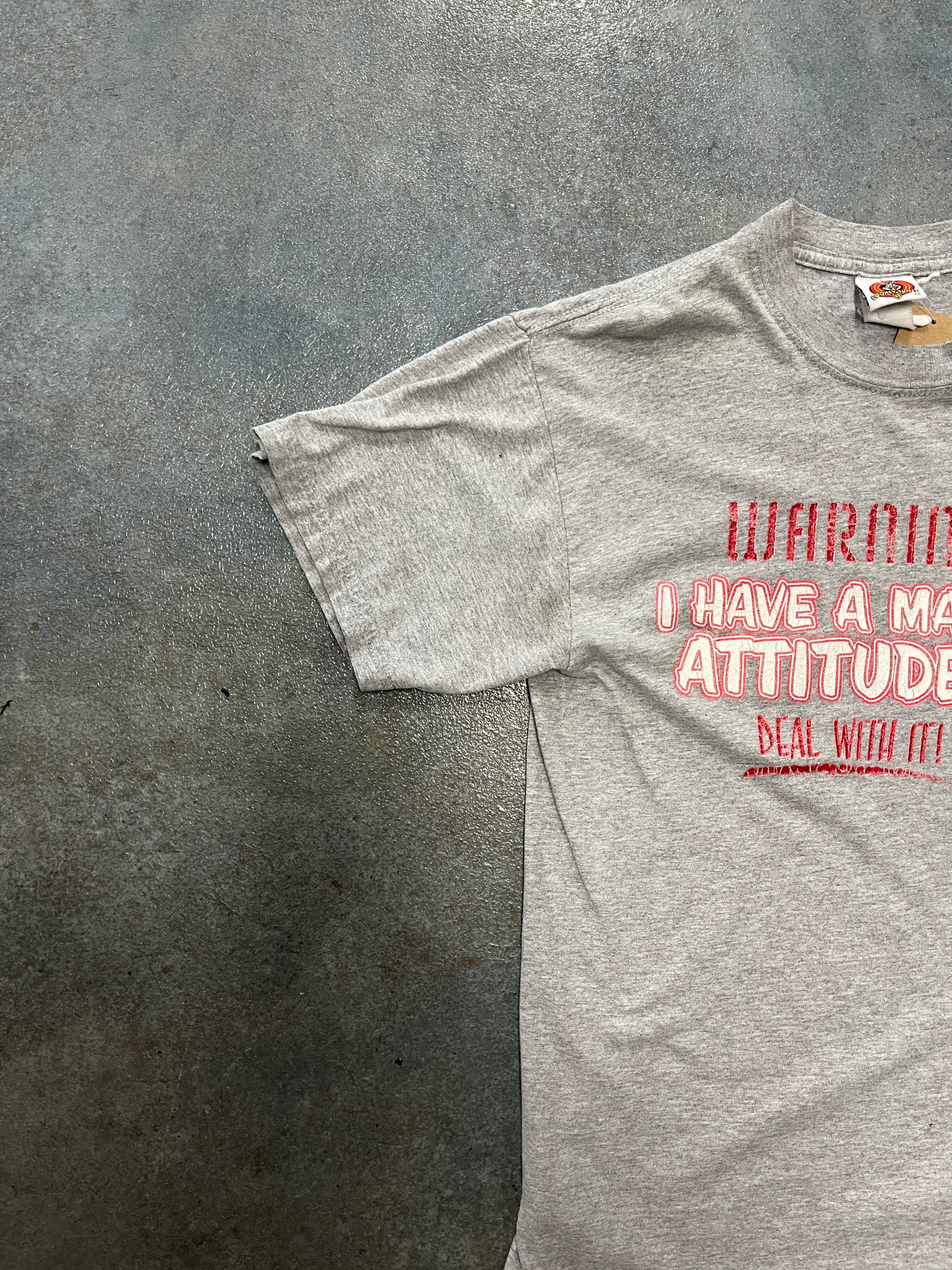 Looney Tunes I Have A Major Attitude Grey Tee () OTF
