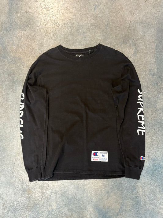 Supreme x Champion Black Long Sleeve B43