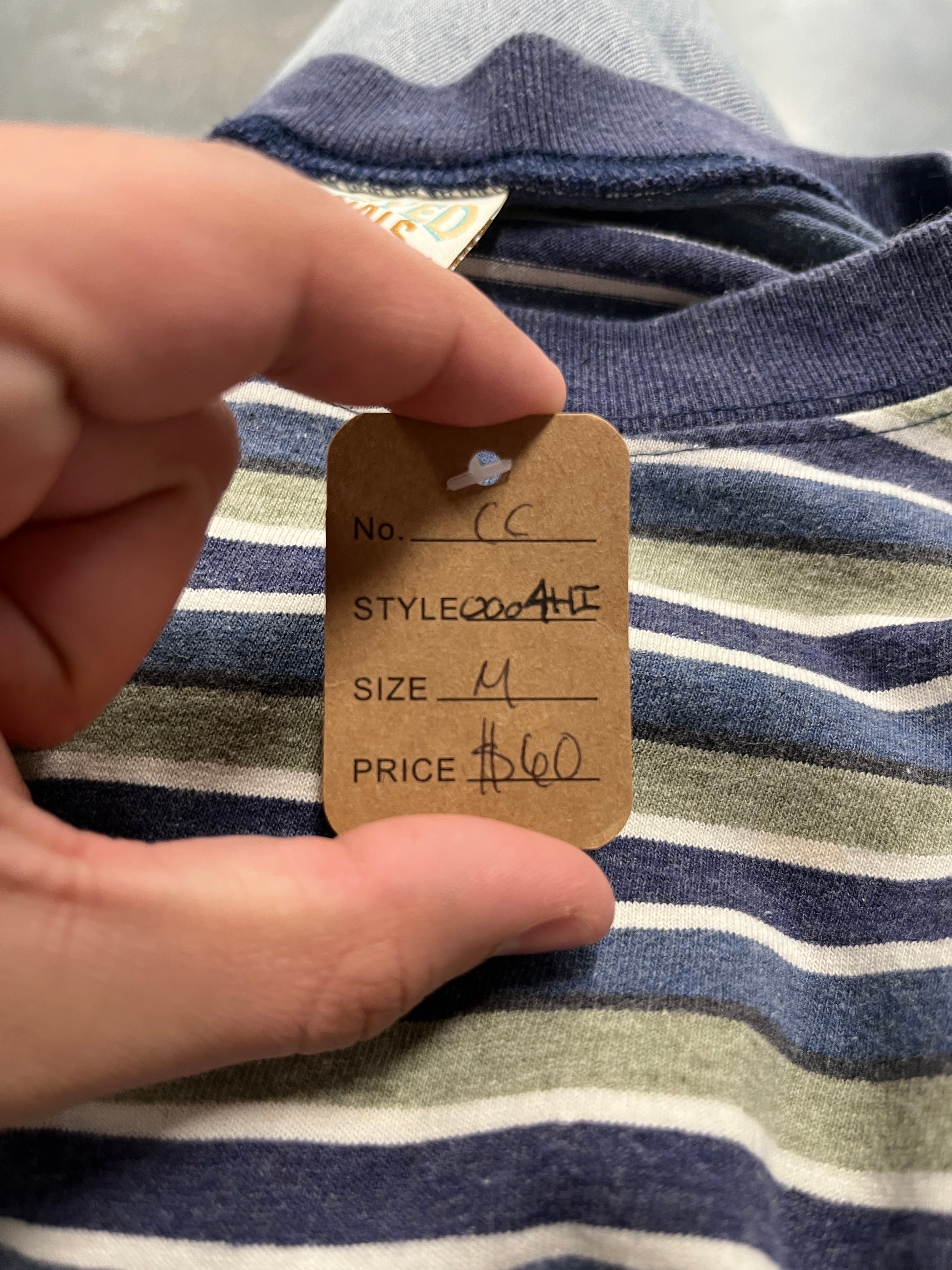 Bale Dyed Striped Tee OTF