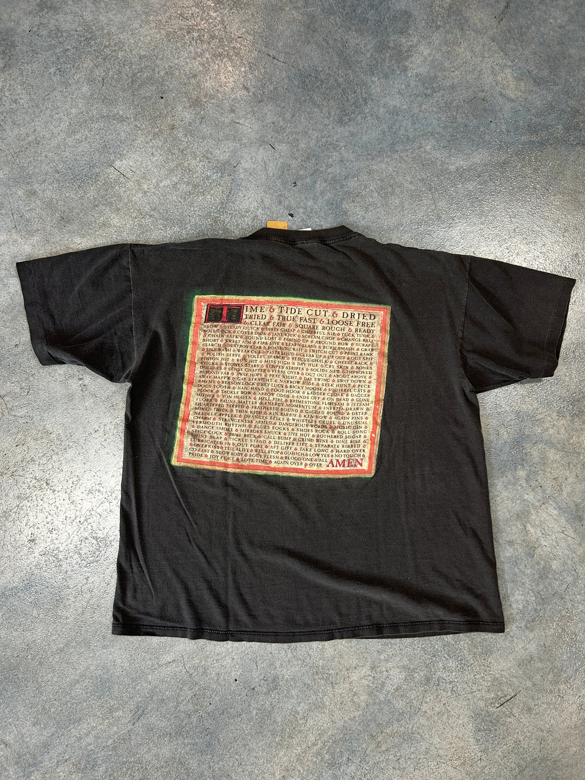 Vintage Rush Counterparts Shirt 1993 1994 Tour Band Tee 90s Faded Tortoise Hare (SC) B66