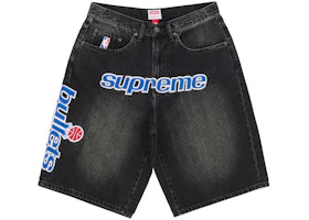 Supreme Mitchell & Ness Washington Bullets Baggy Denim Short Black 30W (RZ) OTF