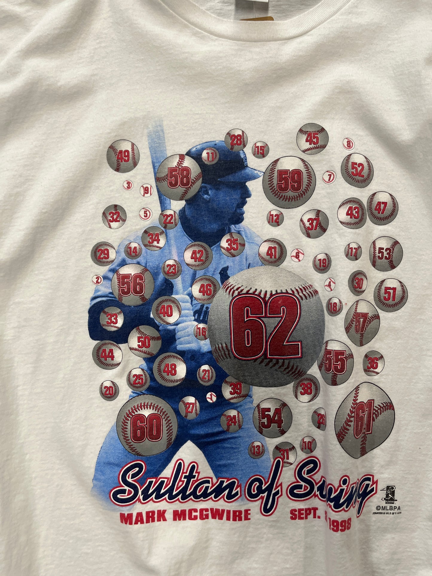 Vintage Starter Mark Mcgwire Sultan Of Swing Graphic T-Shirt OTF