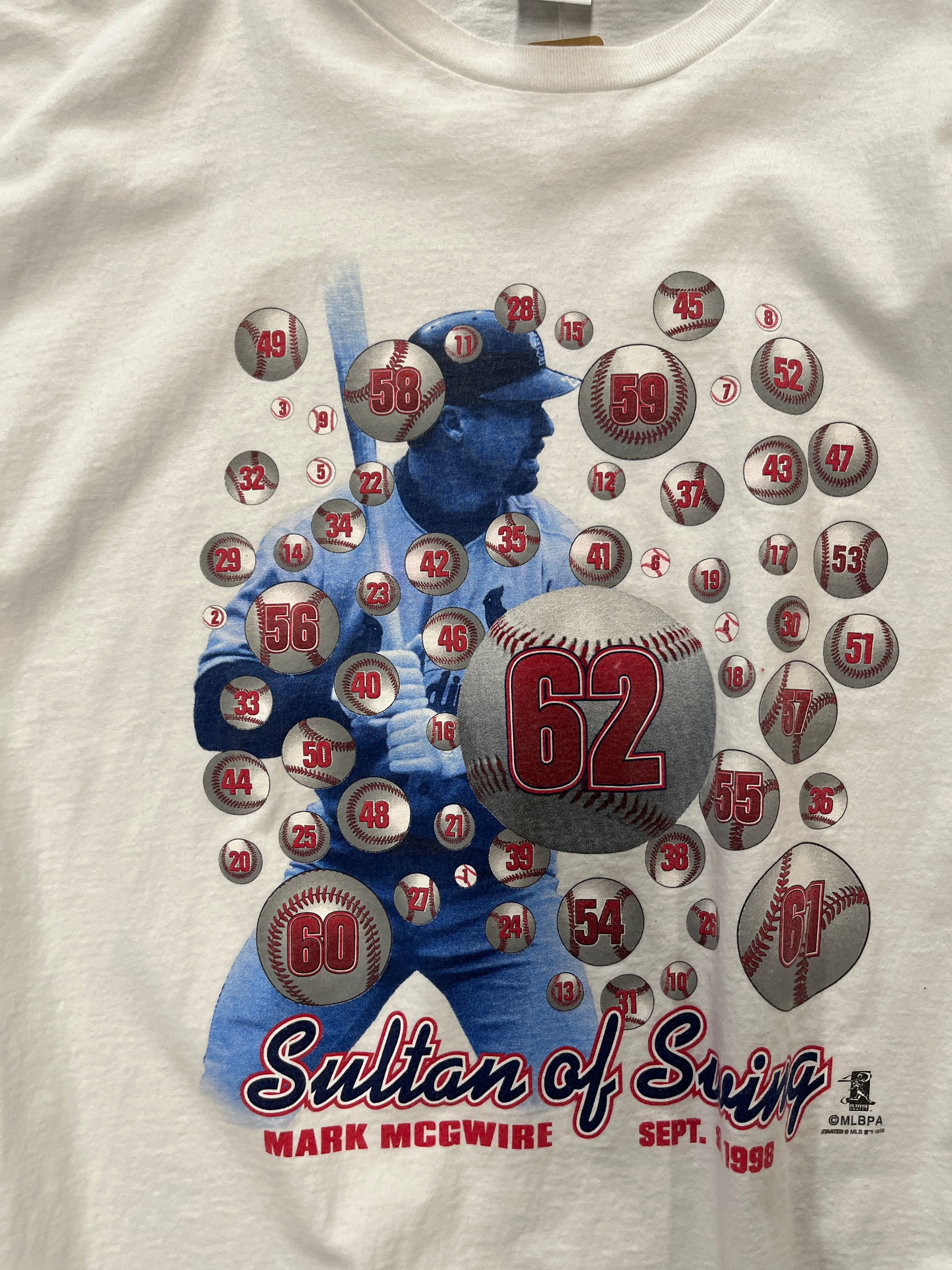 Vintage Starter Mark Mcgwire Sultan Of Swing Graphic T-Shirt OTF