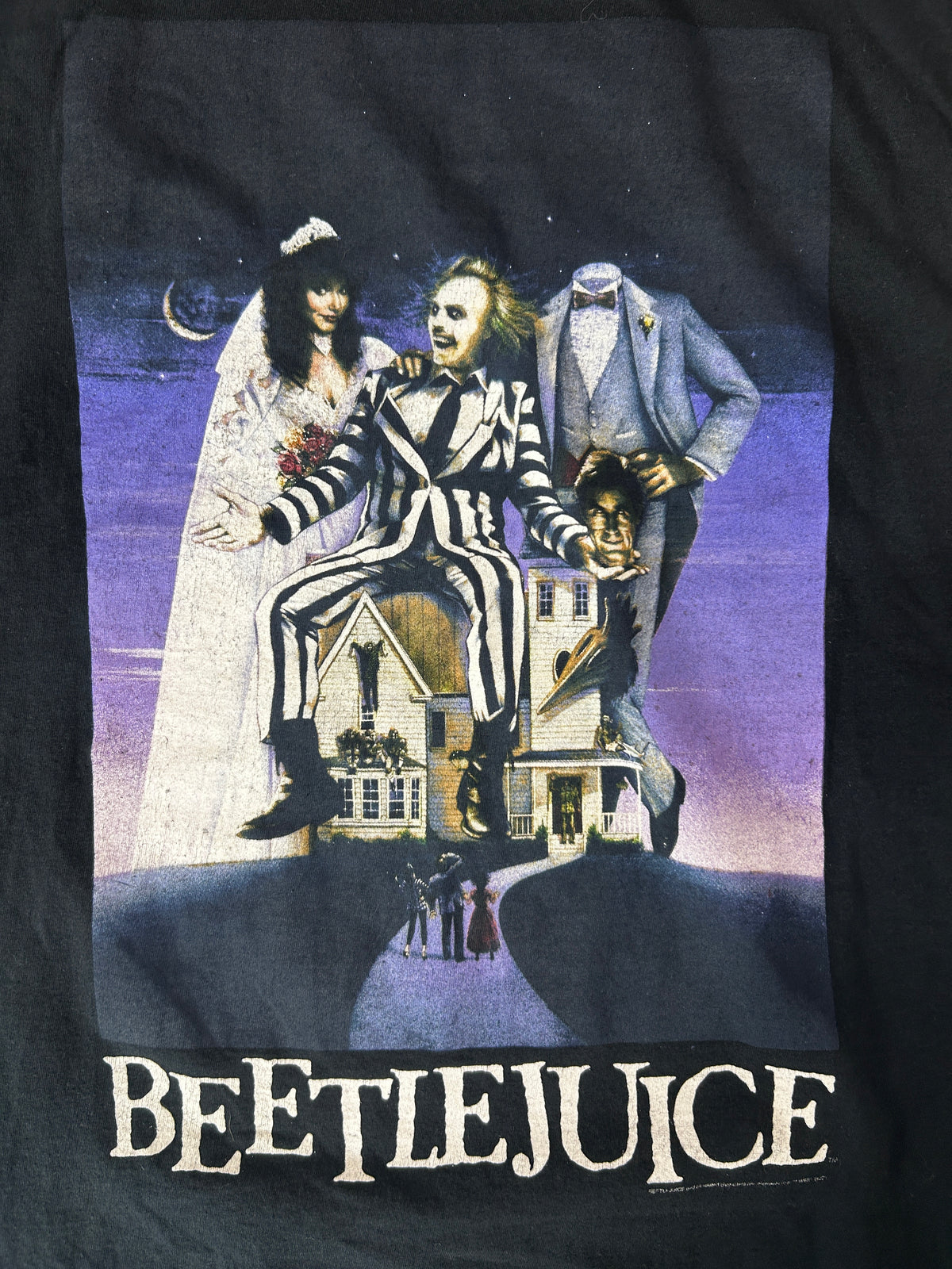 Vintage BeetleJuice Graphic Black Tee