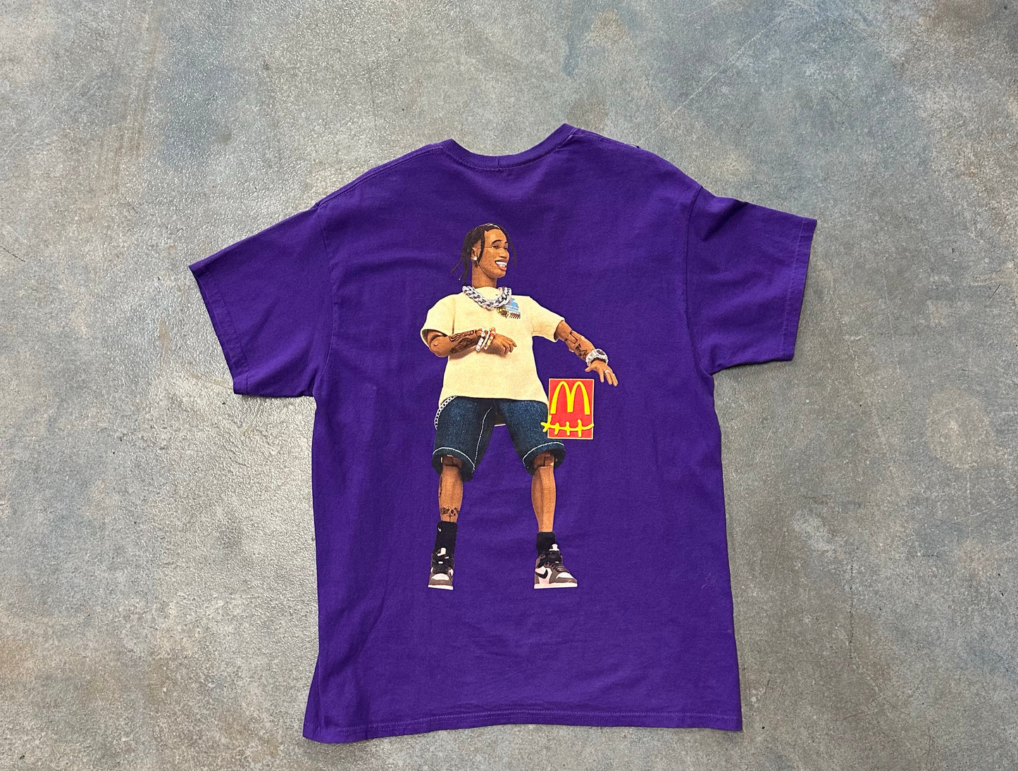 Travis Scott Mcdonald's Action Figure T-shirt B26