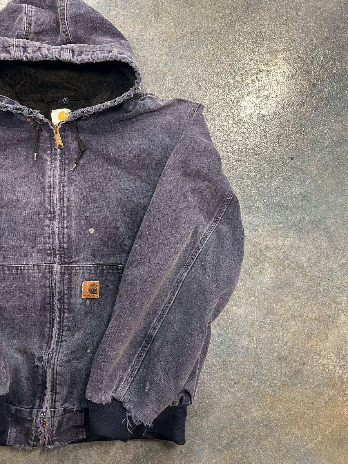 Vintage Carhartt Navy Blue Faded Jacket