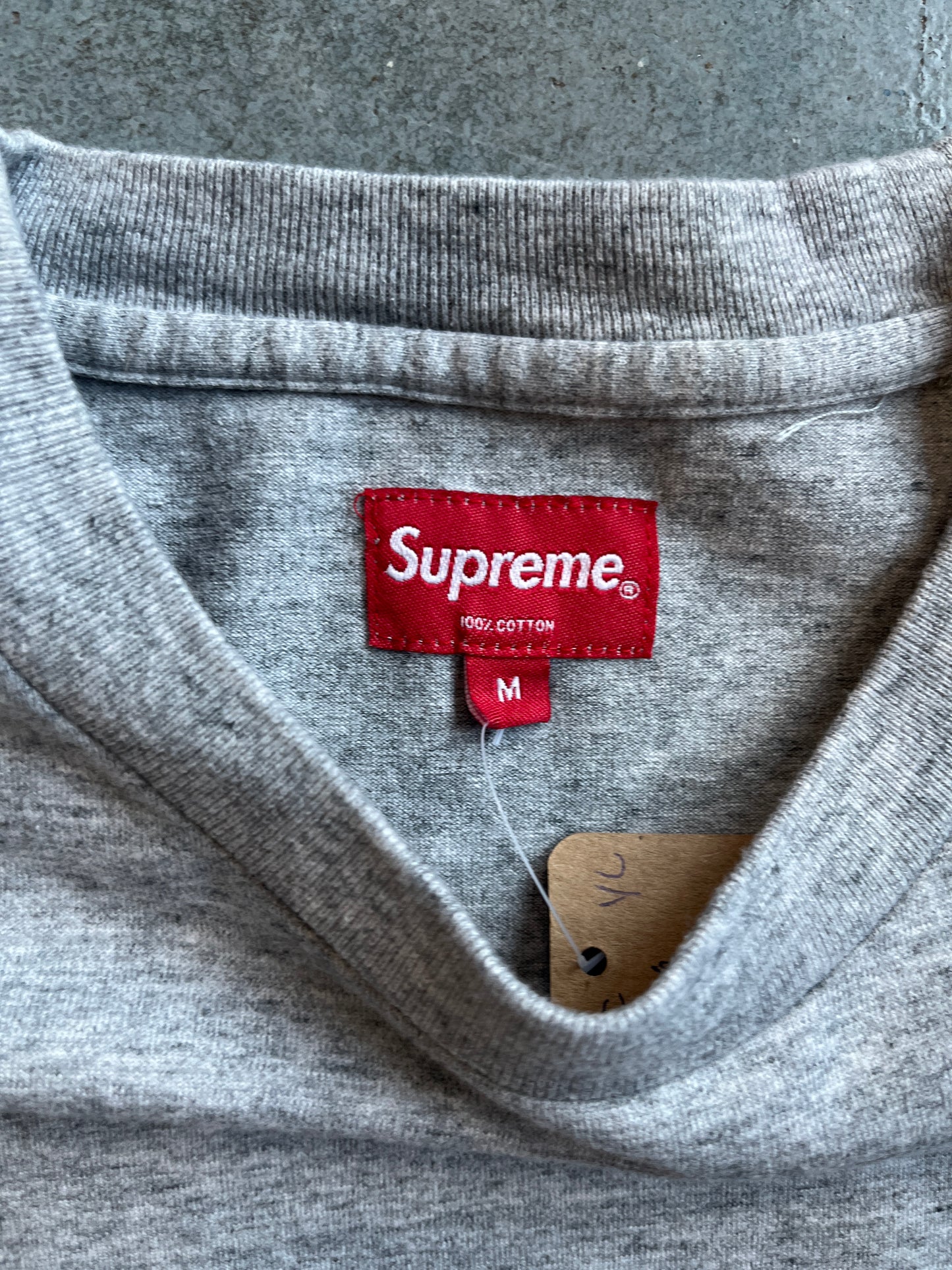 Supreme Small Box Logo Gray Tee OTF