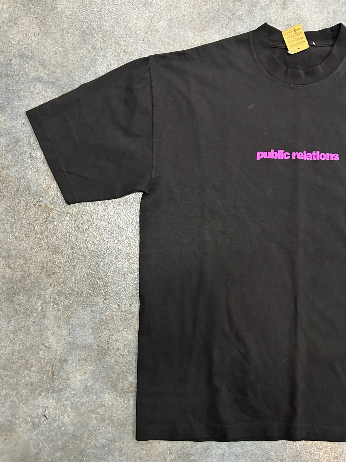 Heights District Public Relations Black Pink Tee