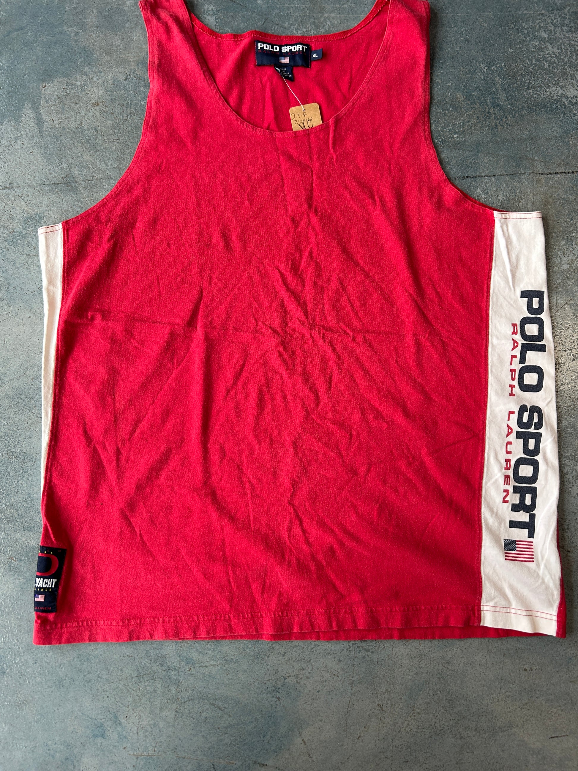 Polo Sport Tank red OTF