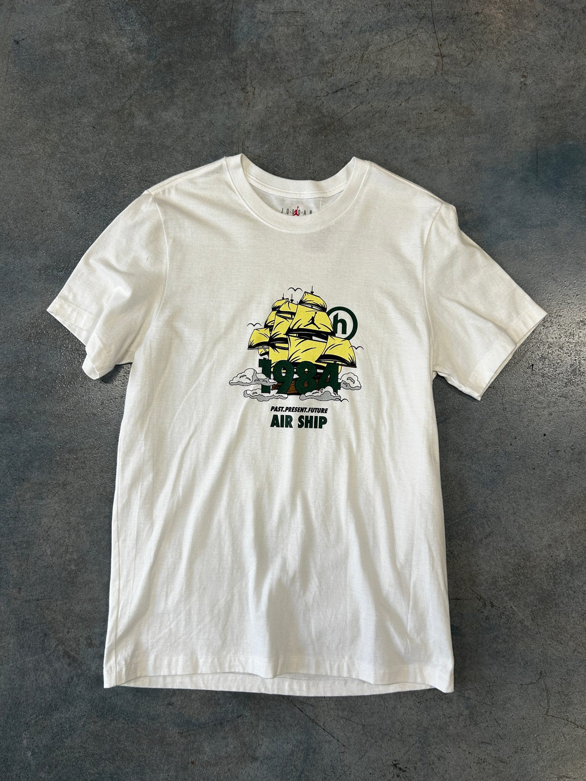 1984 Air Ship Jordan x Hidden White Tee