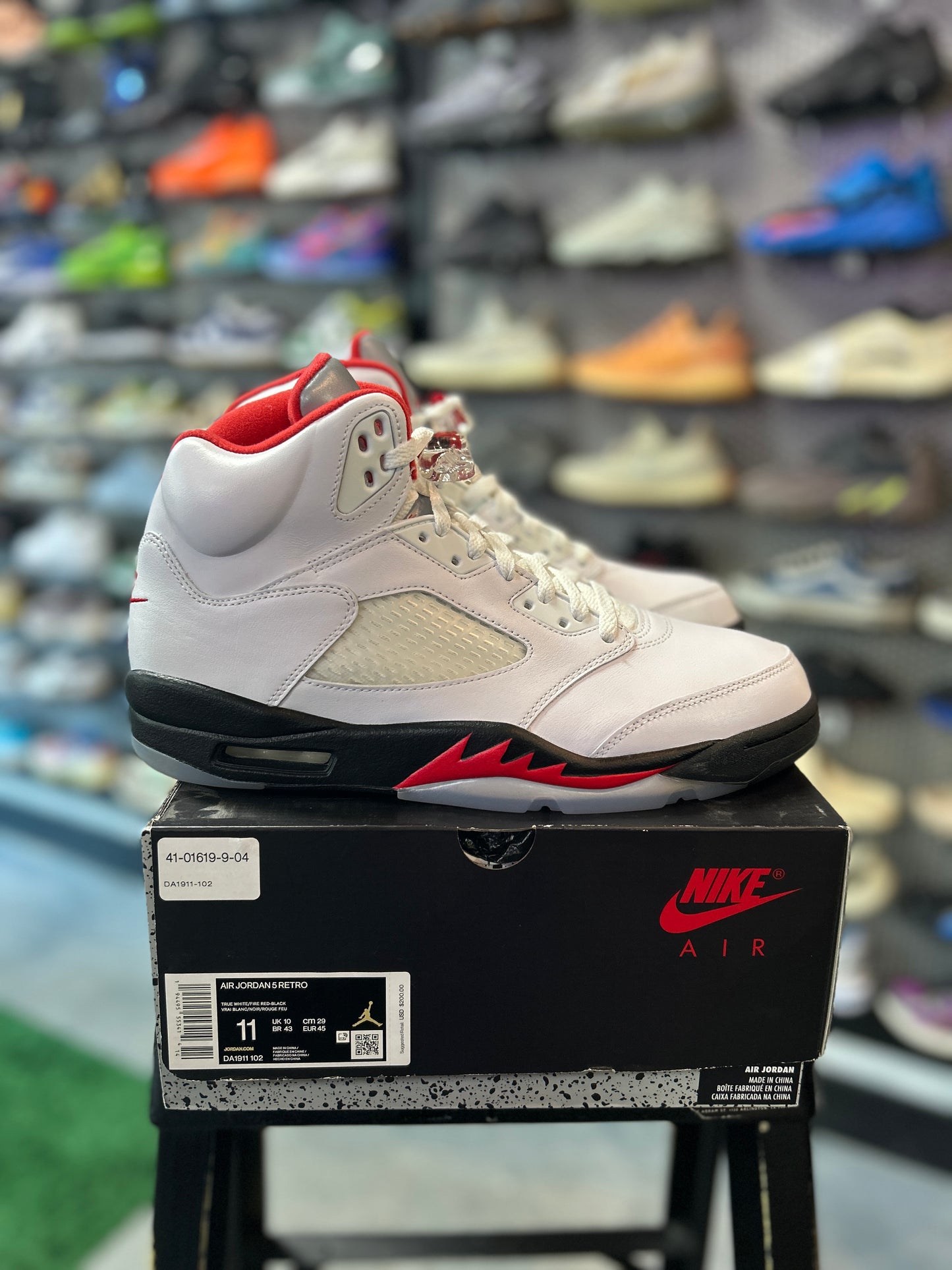 Jordan 5 Retro Fire Red Silver Tongue (2020) (IC)