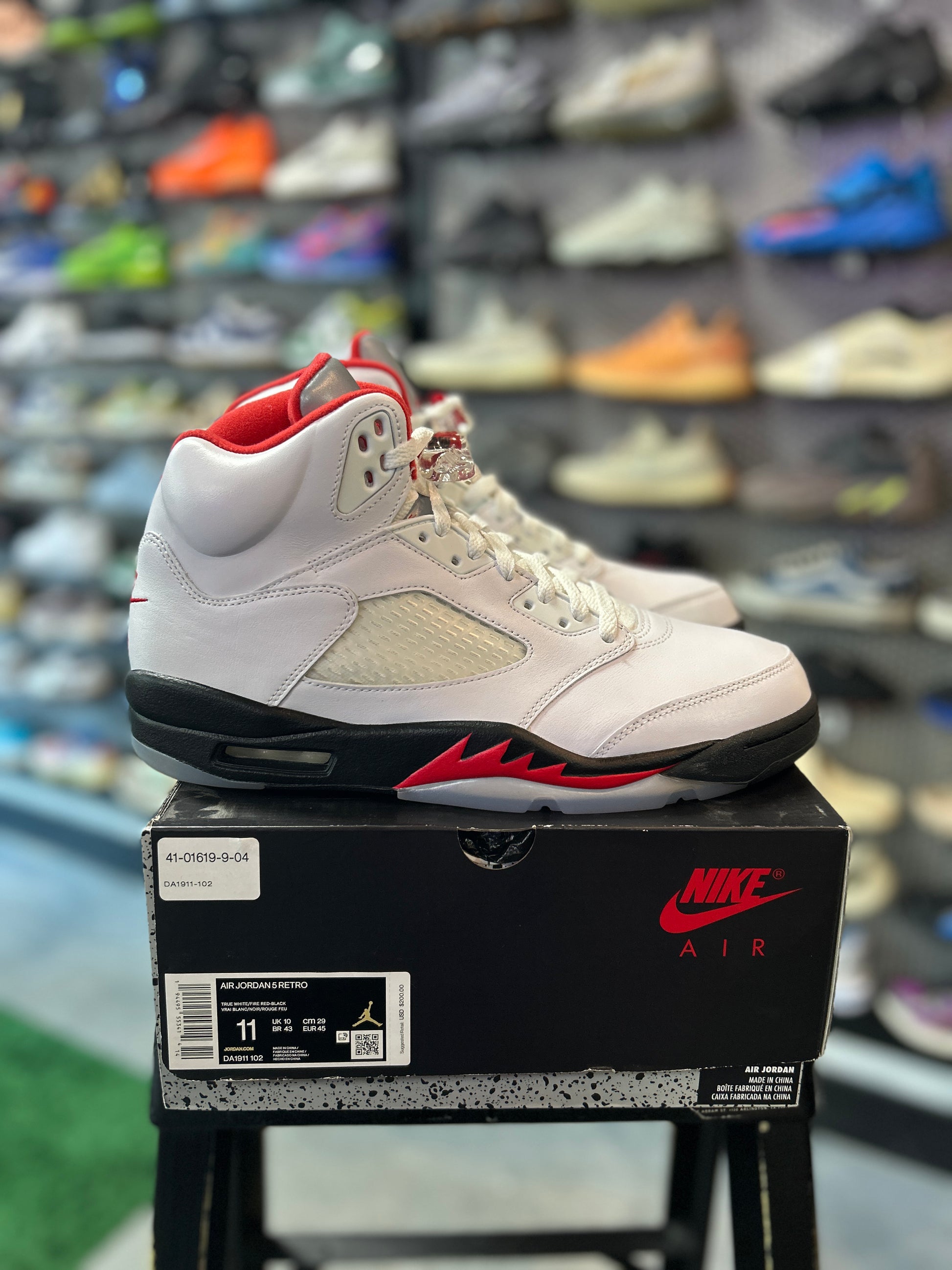 Jordan 5 Retro Fire Red Silver Tongue (2020) (IC)