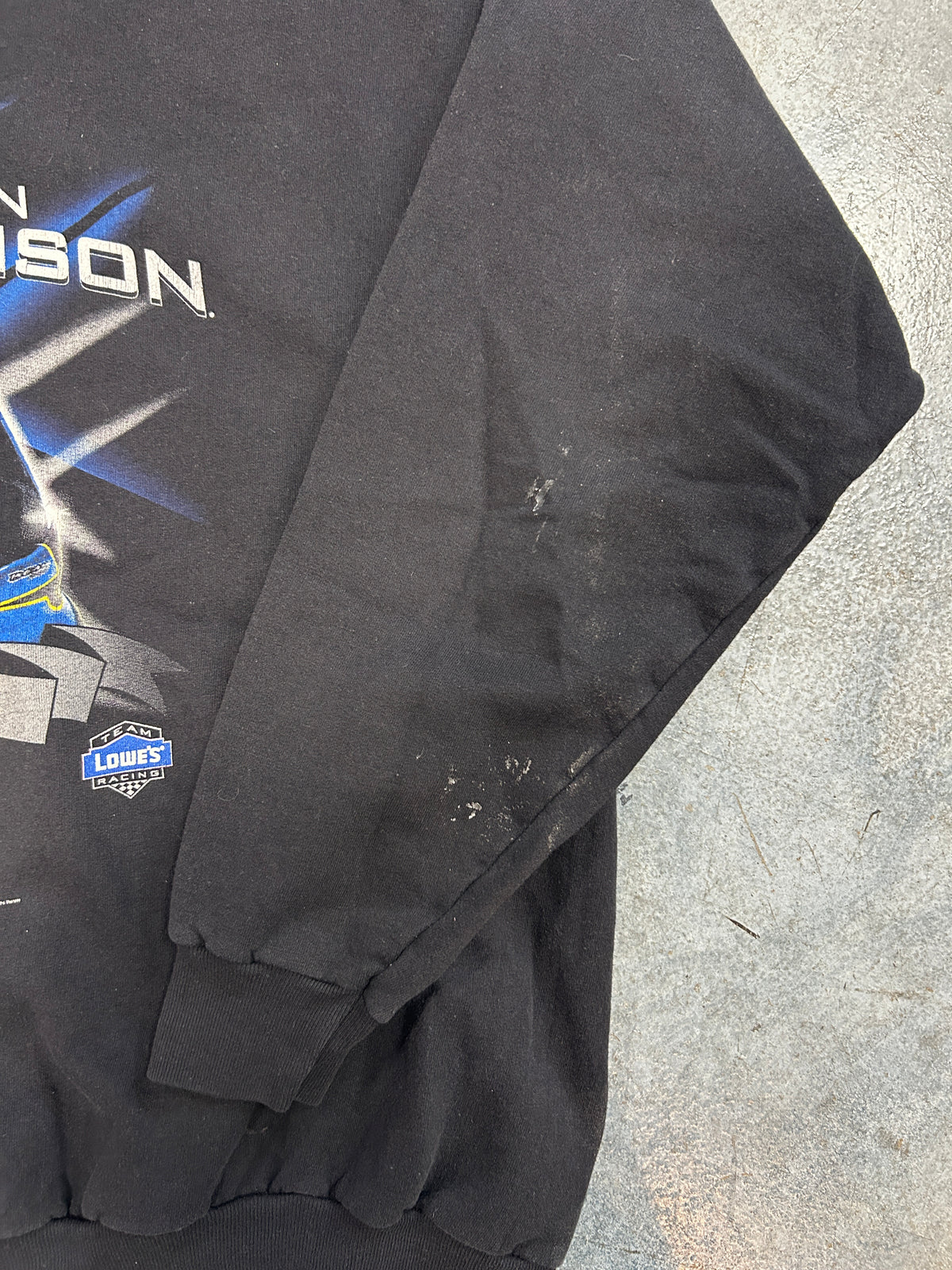 Vintage 2010 Nascar Jimmie Johnson Black Pullover