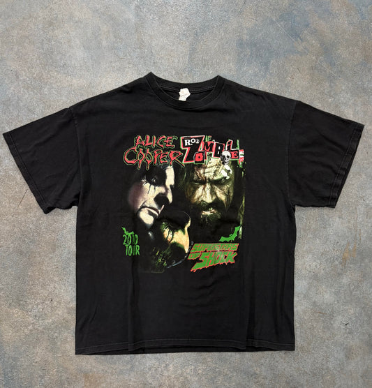 Rob Zombie Alice Cooper Black Tee B46