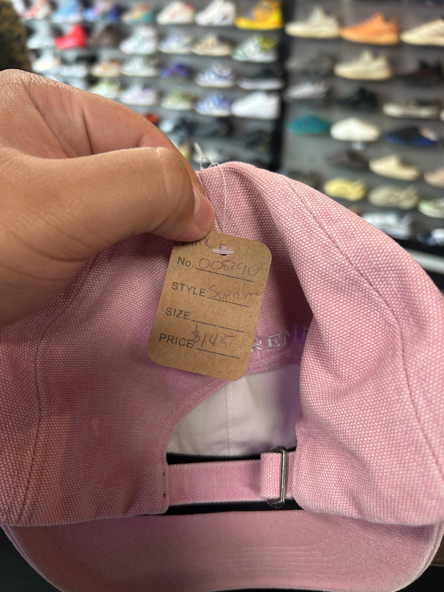 Pigment Supreme Logo Canvas 6 Panel Pink OTF (AS