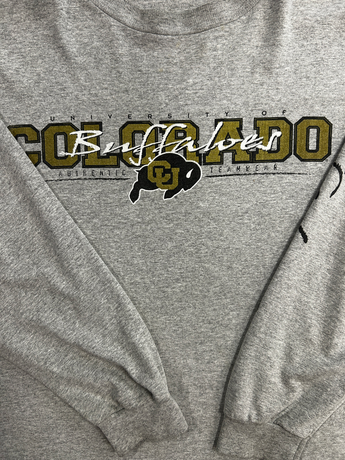 Colorado Buff Long Sleeve Gray Tee