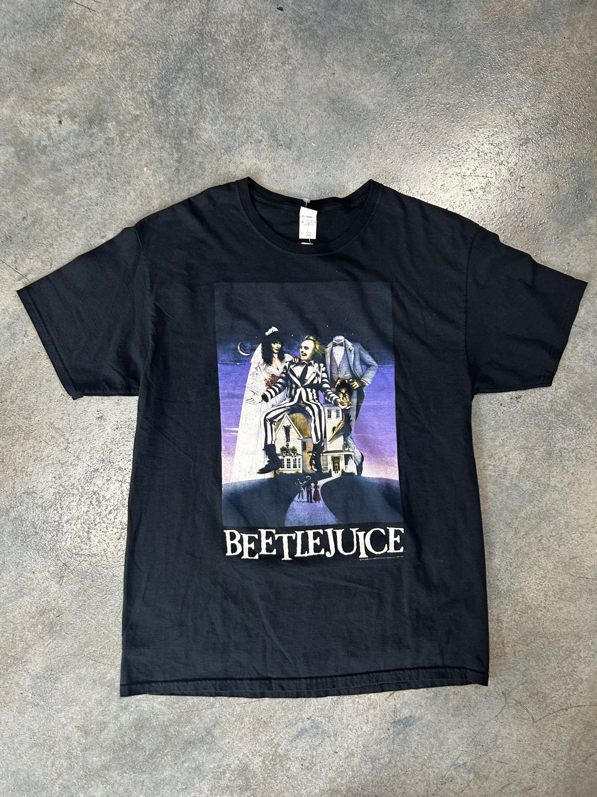 Vintage BeetleJuice Graphic Black Tee