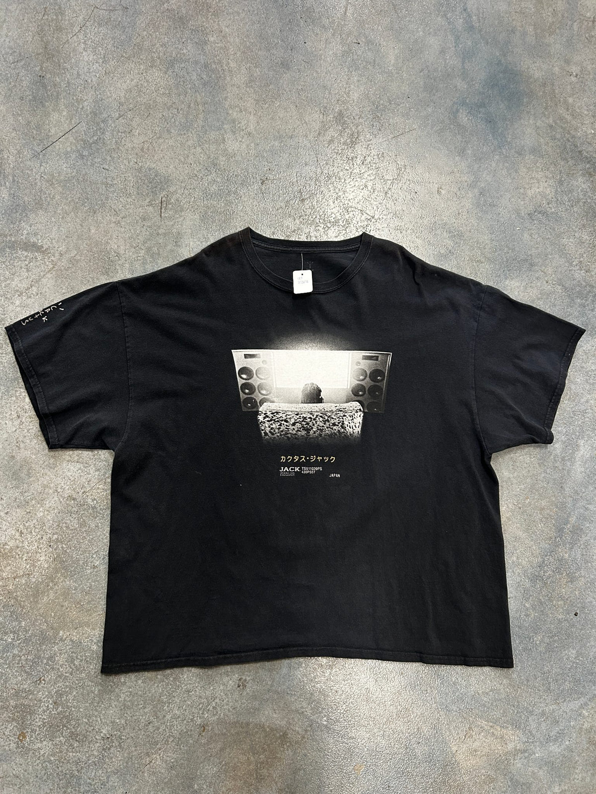 Travis Scott cactus jack x Playstation Black Tee