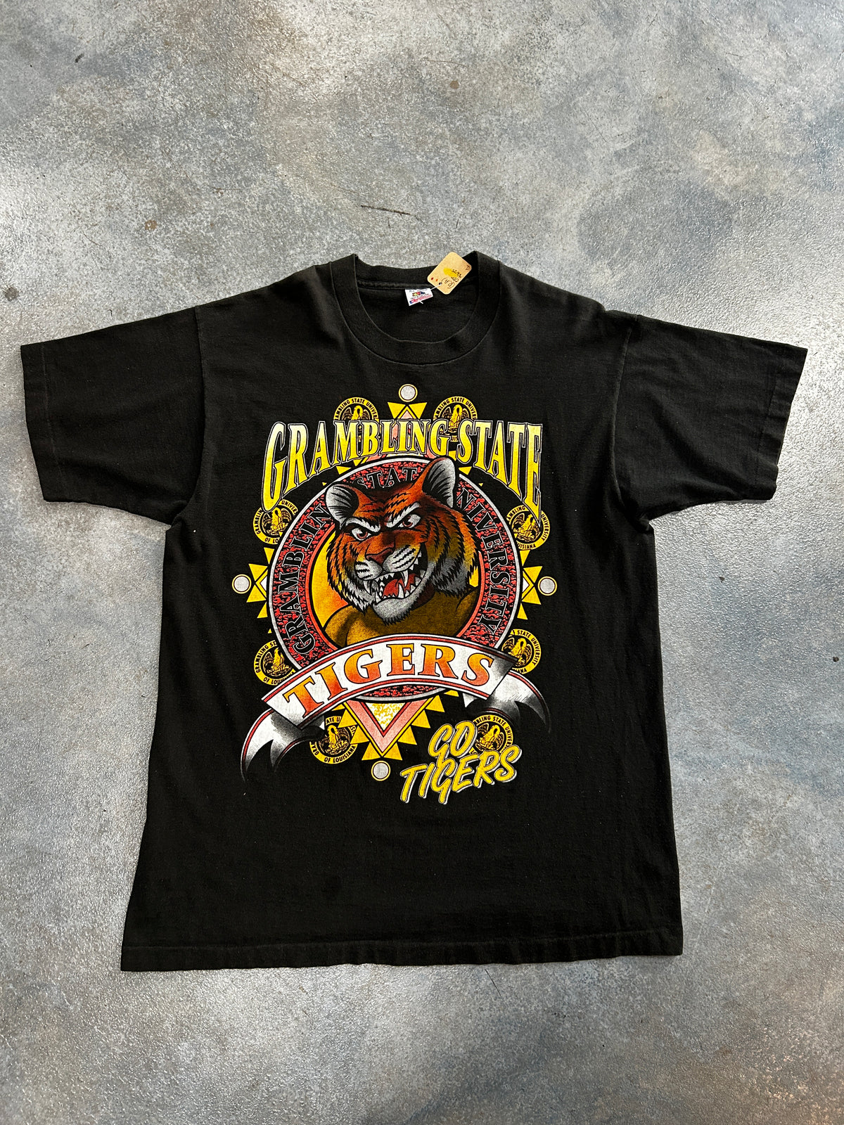 Grambling State Tigers "GO TIGERS" Black Tee